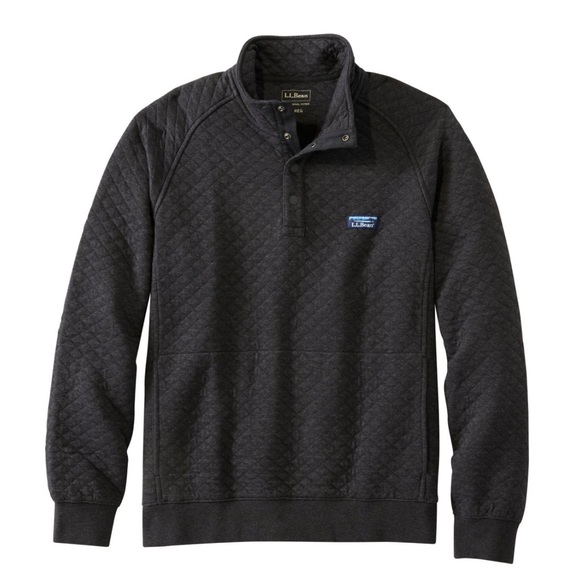L.L.Bean Men's Quilted Sweatshirt, Mockneck. Lightly used! - Picture 3 of 4